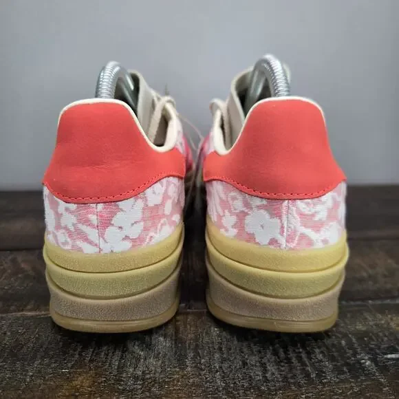 NEW Adidas Originals Gazelle Bold Liberty London Womens Size 9.5 Scarlet JR8885 - Picture 4 of 13